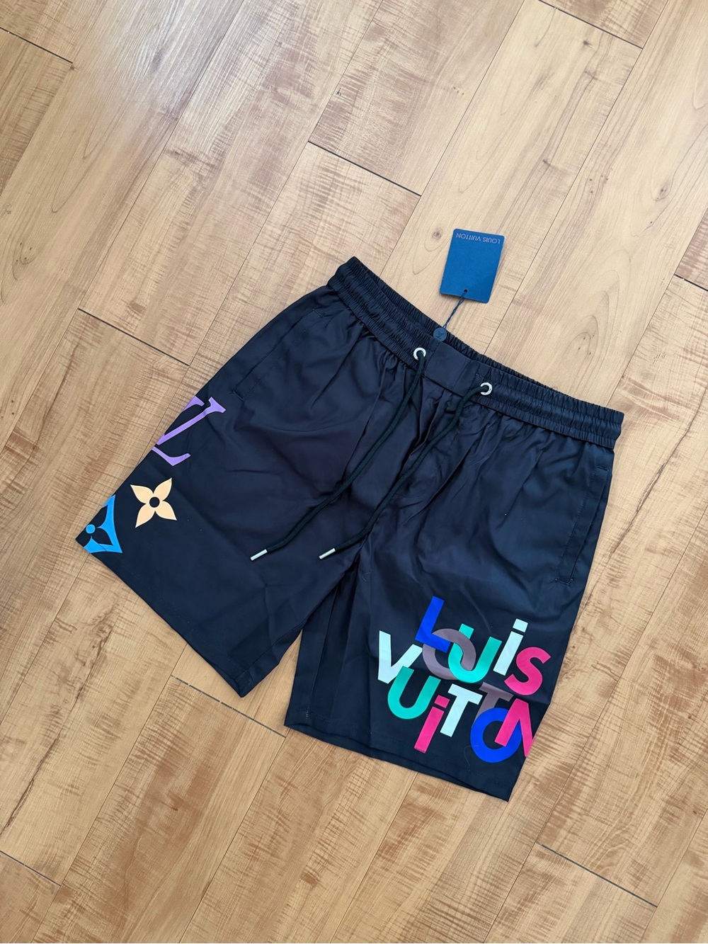 LV Men Surf Swim Beach Board Trunk Louis Monogram Shorts Art Vuitton Print